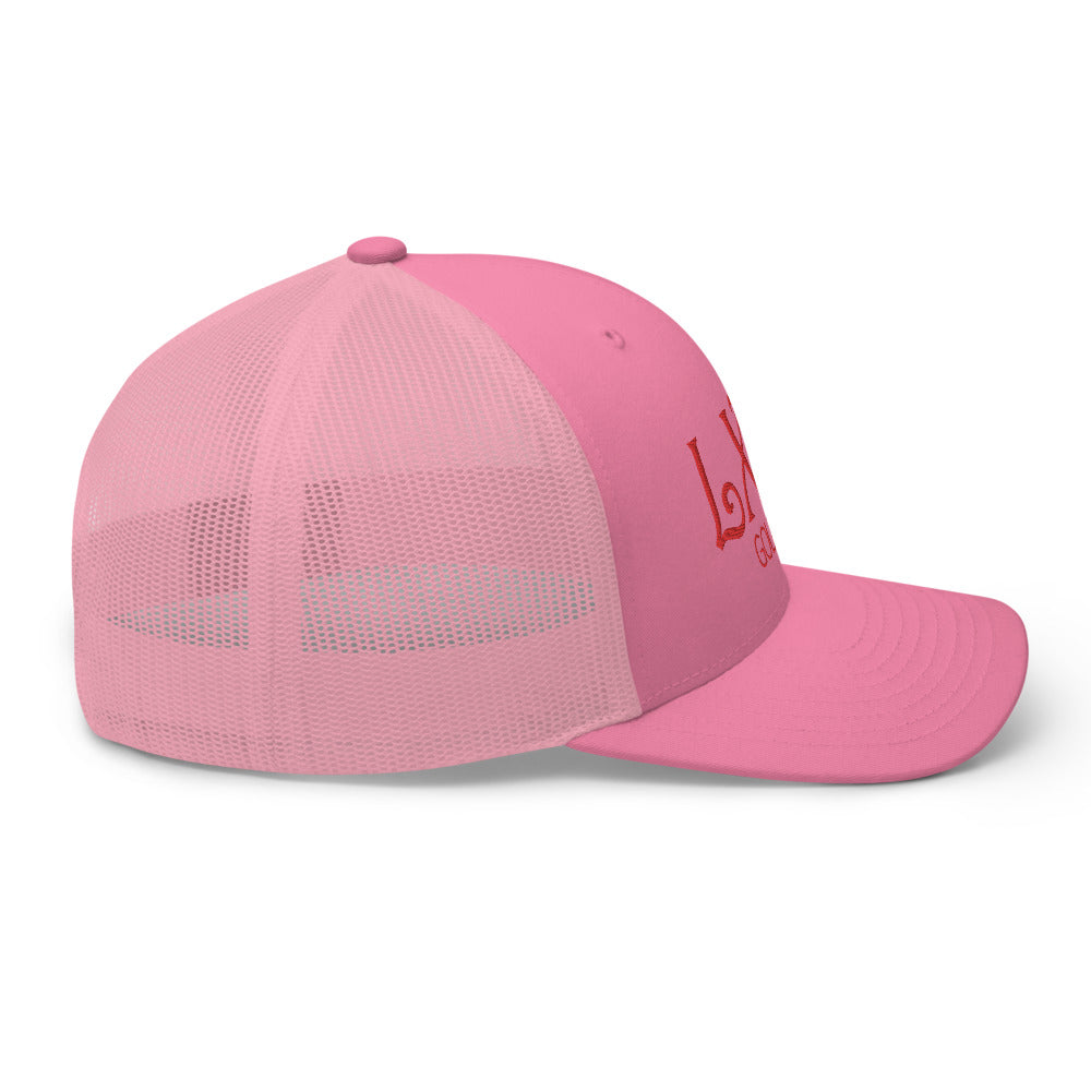 Curve Logo Trucker Cap - Red Logo