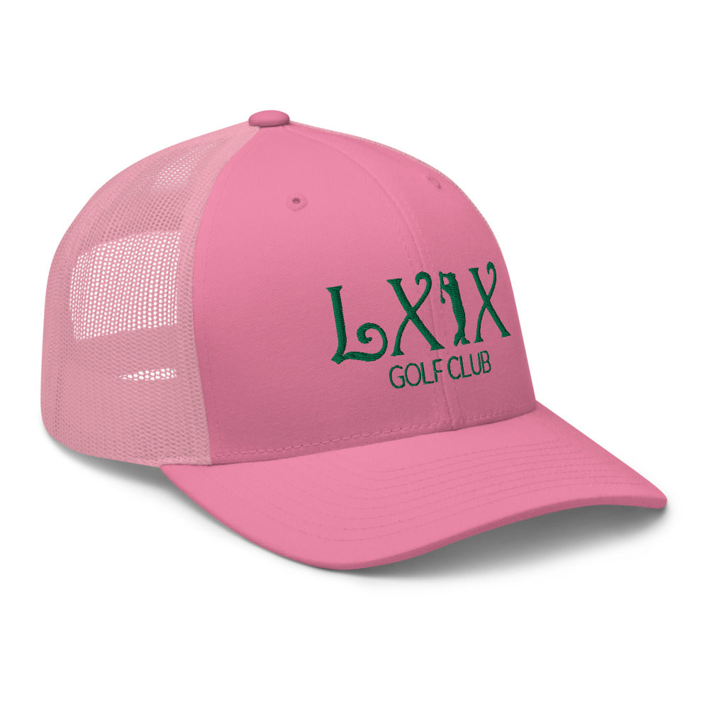 Curve Logo Trucker Cap - Green Logo