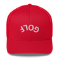 Upside Down Golf Arch Trucker Cap