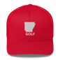 Arkansas Golf Trucker Cap