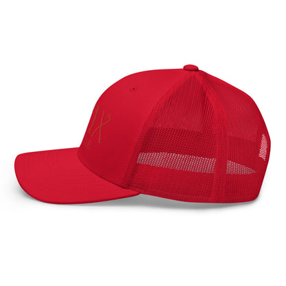 Curve Logo Trucker Cap - Red Logo