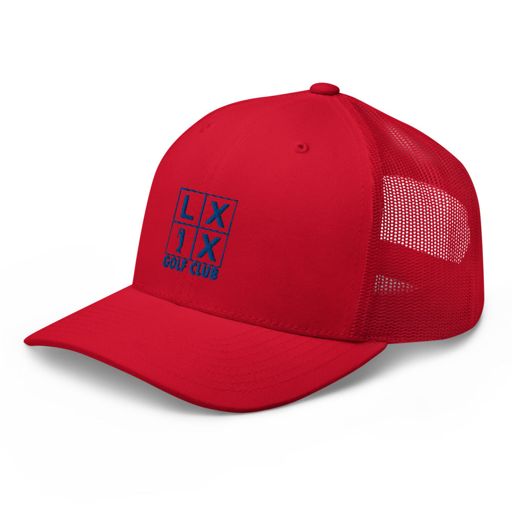 Four Box Logo Trucker Cap - Blue Logo
