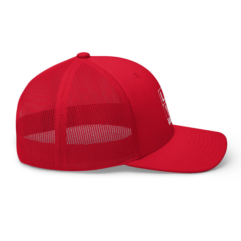 Four Box Logo Trucker Cap - White Logo