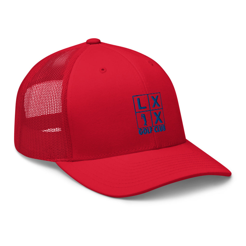 Four Box Logo Trucker Cap - Blue Logo