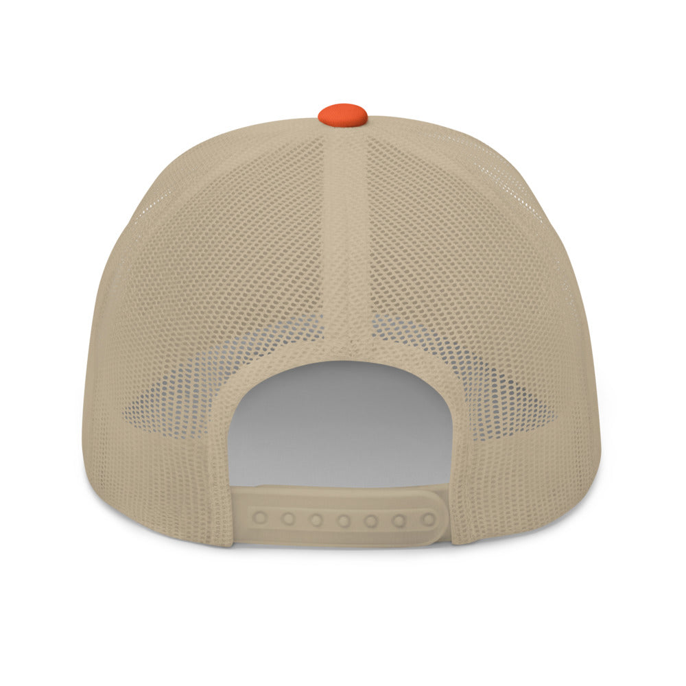 Curve Logo Trucker Cap - Red Logo