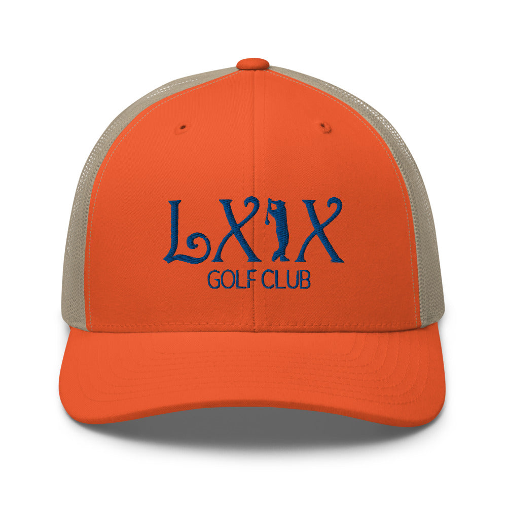 Curve Logo Trucker Cap - Blue Logo
