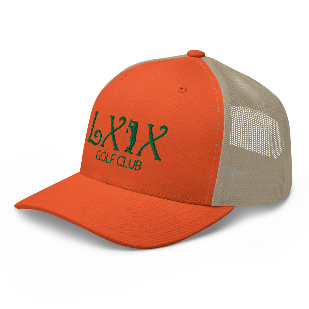 Curve Logo Trucker Cap - Green Logo
