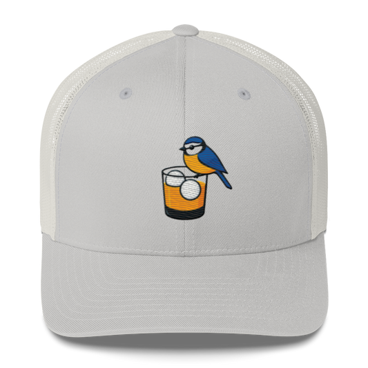 Birdie Juice Golf Trucker Hat (Silver/Charcoal/Green)