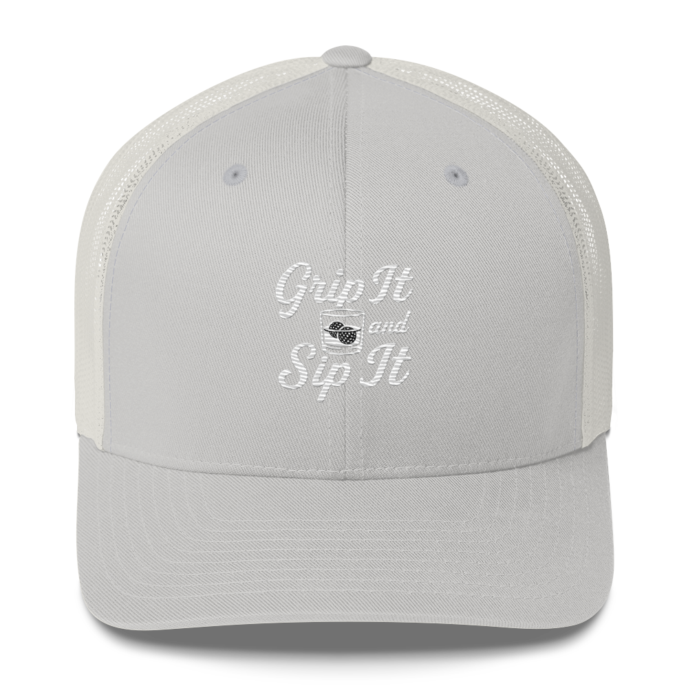 Grip It and Sip It Golf Trucker Hat