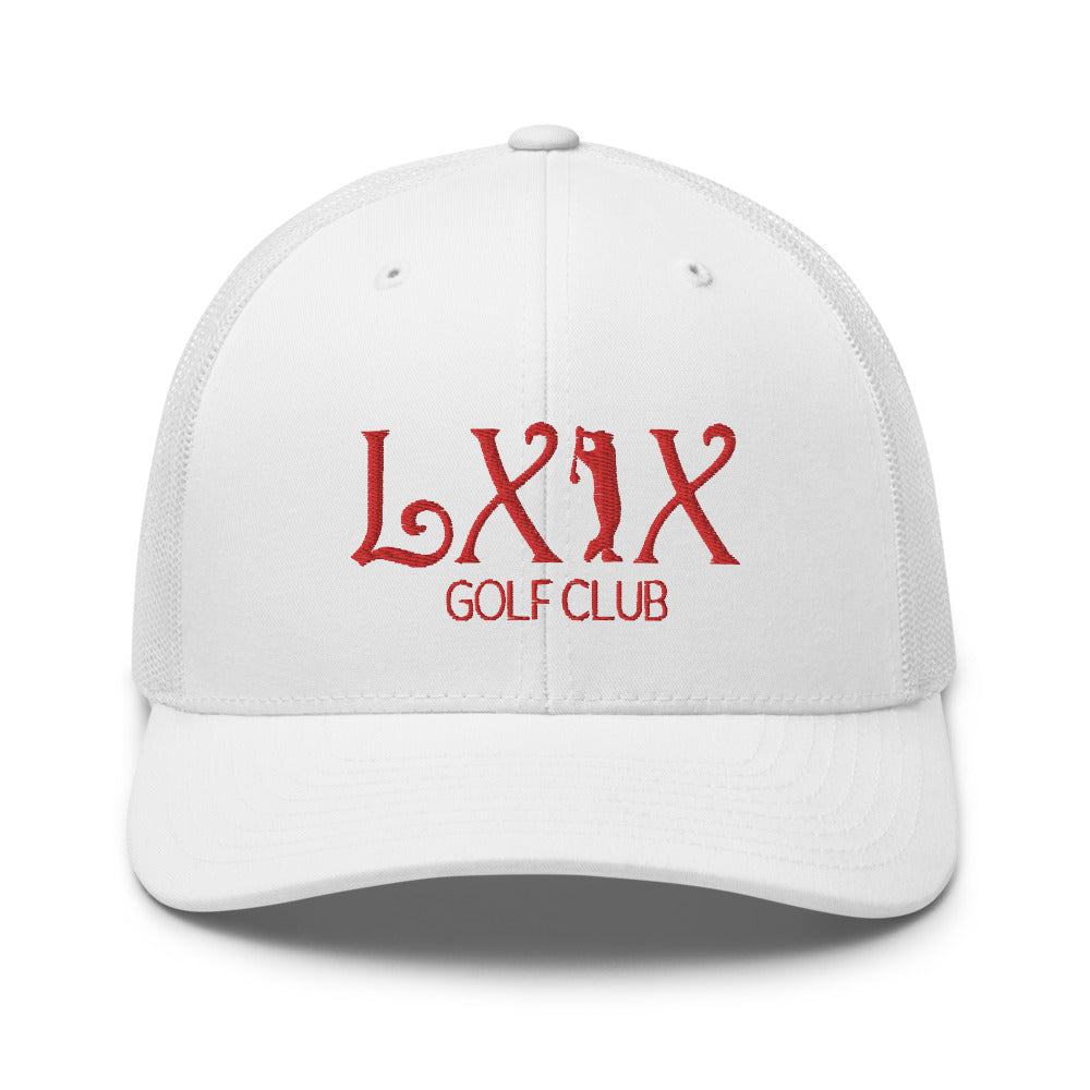 Curve Logo Trucker Cap - Red Logo
