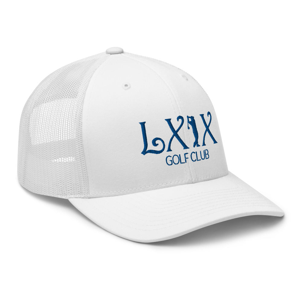 Curve Logo Trucker Cap - Blue Logo