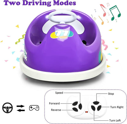 Rev Up the Fun with Our 6V Battery-Powered Ride-On Race Car for Kids - Remote Control and LED Lights Included!