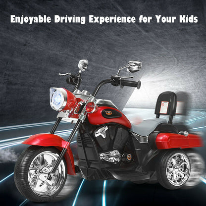 Rev Up the Fun with Our 6V Kids Chopper Motorcycle Trike in Red!