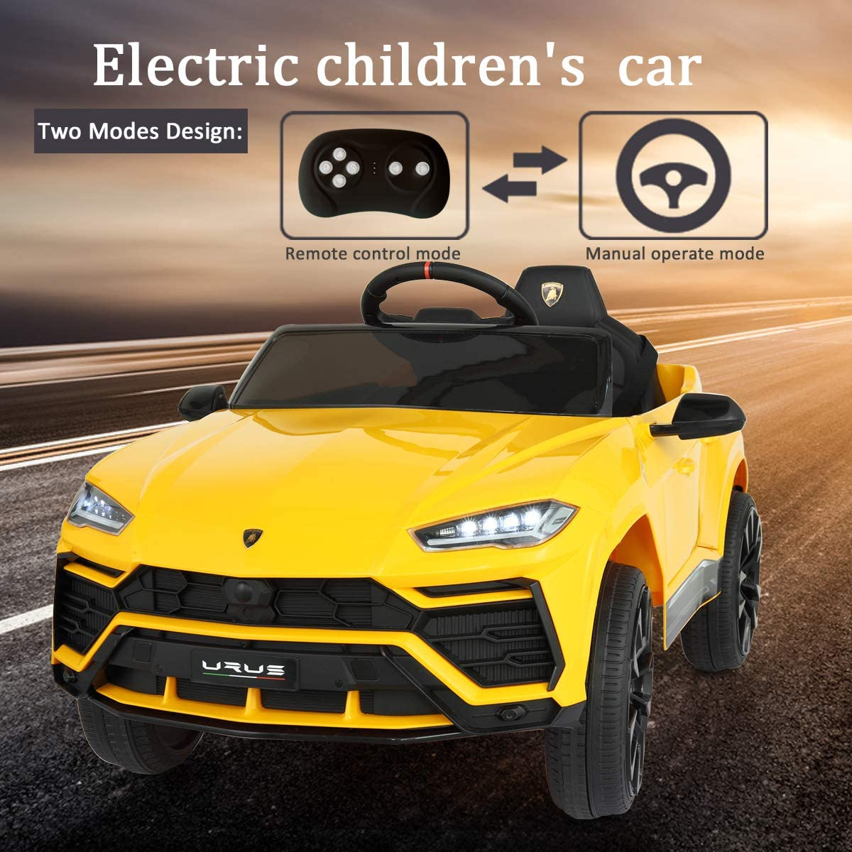 Rev Up the Fun with the 12V Licensed Lamborghini Urus Kids Ride-On Car - Electric Motorized Vehicle for Endless Adventures!