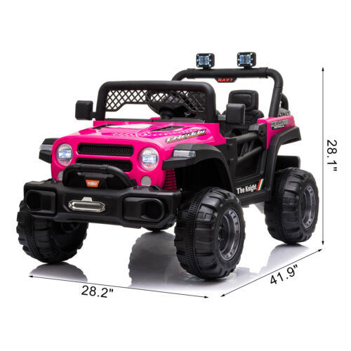 Rev up the Fun with the BBH-016 Double-Drive 12V Rose Red Off-Road Vehicle and 2.4G Remote Control