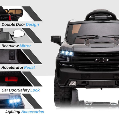 Rev Up the Fun with the Funtok Chevrolet Silverado 12V Electric Ride-On Car for Kids