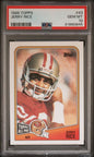 Graded 1988 Topps Jerry Rice #43 Football Card PSA 10 Gem Mint