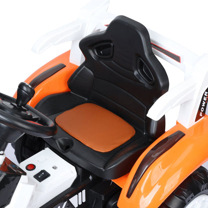 Electric Ride-On Excavator Digger with Motorized Arm and Music Sounds Construction Vehicle