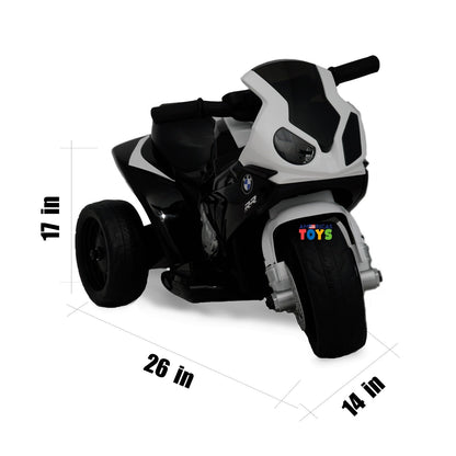 Kids 6V Licensed BMW Ride-On Motorbike Tricycle with MP3 Music in Multiple Colors