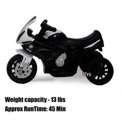 Kids 6V Licensed BMW Ride-On Motorbike Tricycle with MP3 Music in Multiple Colors