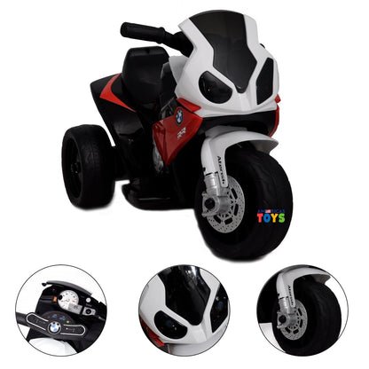 Kids 6V Licensed BMW Ride-On Motorbike Tricycle with MP3 Music in Multiple Colors