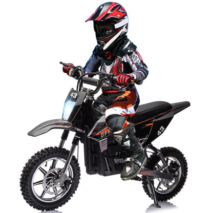 36V Battery-Powered Off-Road Electric Ride-On Motorcycle for Kids