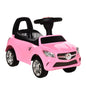Red Baby Ride-On Sliding Car with Horn, Music, Lights, and Storage – No Power Needed