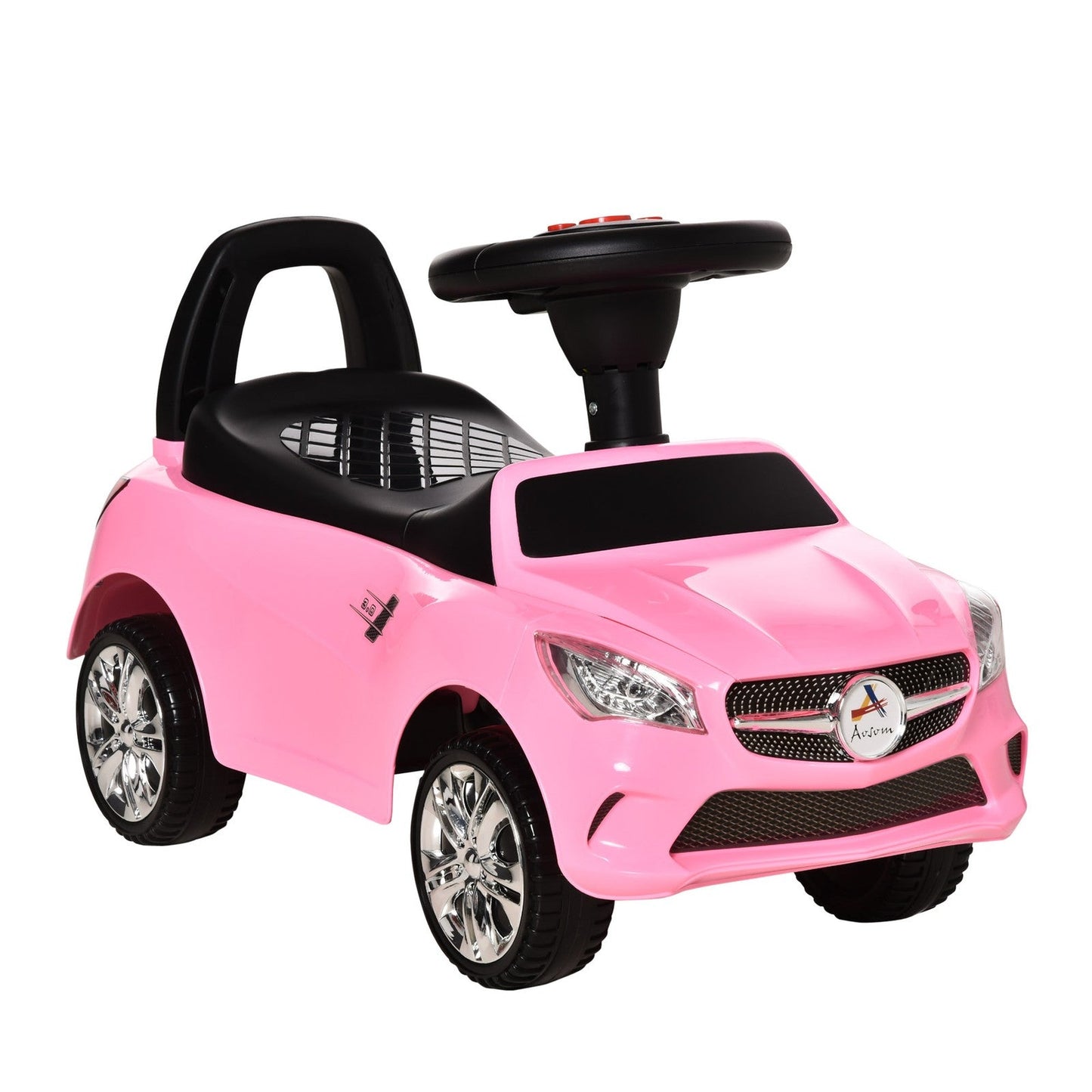 Ride-On Sliding Car with Horn, Music, Lights, and Storage – No Power Needed