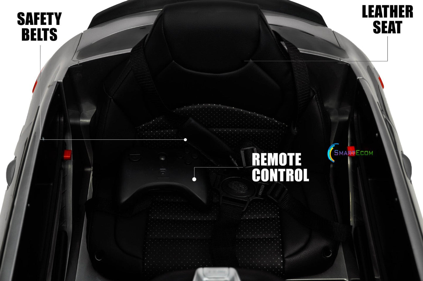 12V One-Seater Ride-On Car with Remote Control and MP3 – Licensed Mercedes-Benz, Multiple Colors