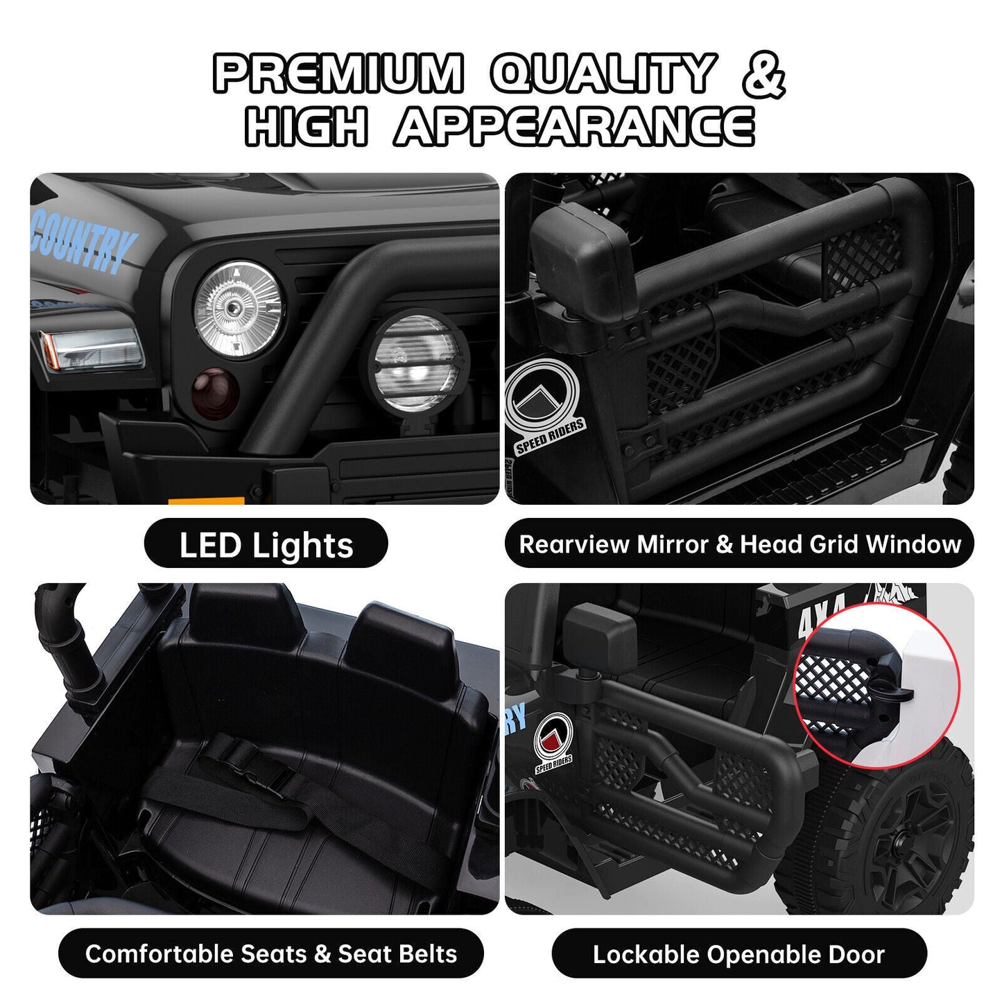 12V Battery-Powered Ride-On Electric Truck Car with Remote Control