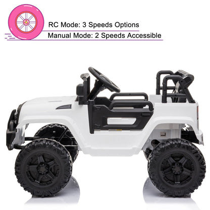 12V Kids Electric Ride-On Truck Car with Parental Remote Control