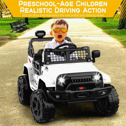 12V Kids Electric Ride-On Truck with Remote Control and Spring Suspension