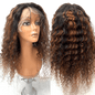Rio Pineapple Human Hair Lace Front Wig Color CHSNUT 26 Inch
