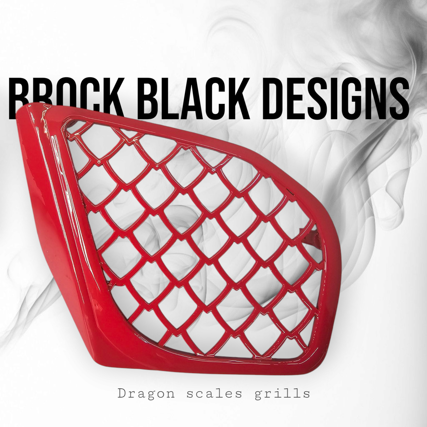 98-2024+ Road Glide 3D dragon scales speakers grill covers set