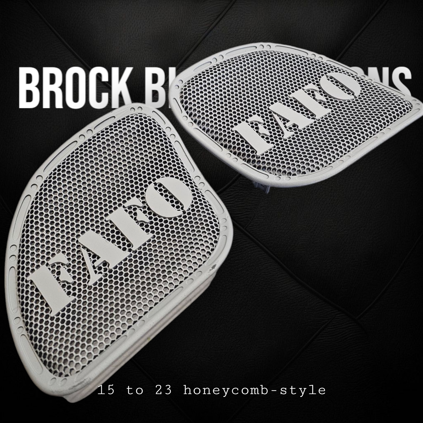 98 to 2024+ Road Glide 3D FAFO speakers grill covers set