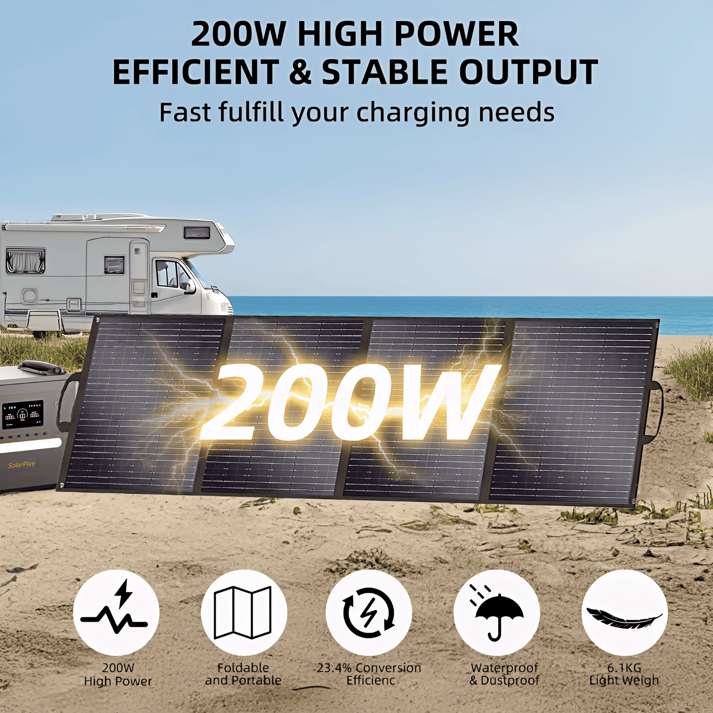 Folding Solar Panels 200w / 400w