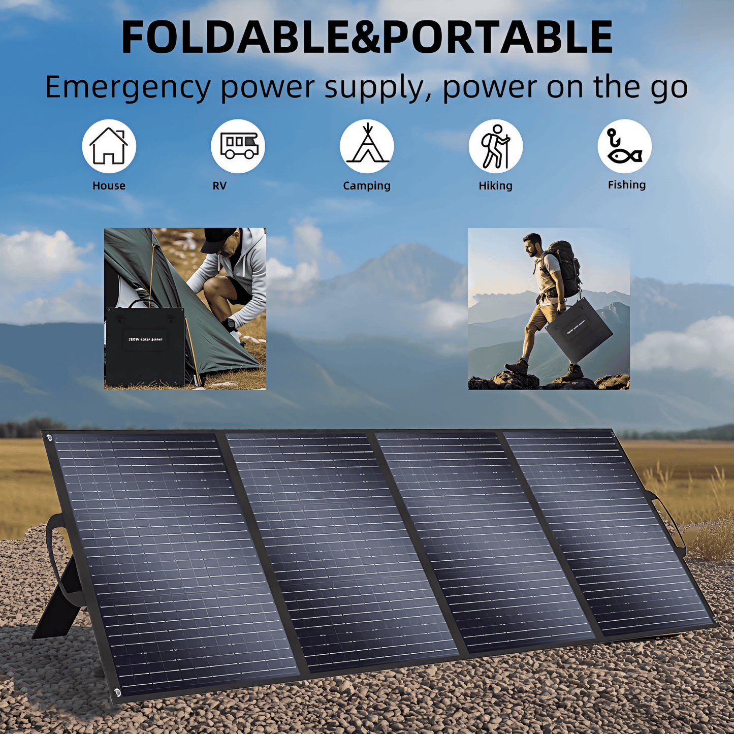 Folding Solar Panels 200w / 400w