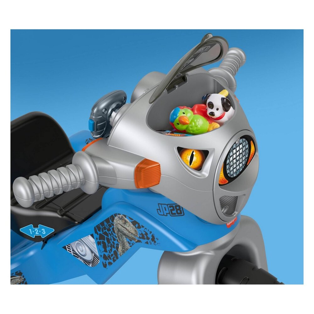 Roar into Action with the Fisher-Price Jurassic World Velociraptor Tricycle