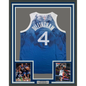 Framed Autographed/Signed Rob Dillingham 35x39 Minnesota Blue Basketball Jersey JSA COA