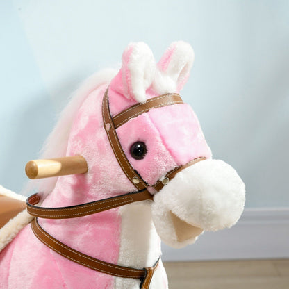 Toddler Rocking Horse with Saddle and Sound Features