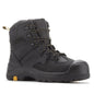 ROCKROOSTER Woodland Black 6 inch Composite Toe Leather Work Boots AK609