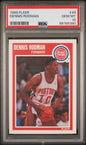 Graded 1989 Fleer Dennis Rodman #49 2nd Year Basketball Card PSA 10 Gem Mint