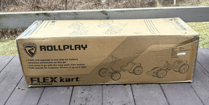 Foldable Rechargeable 6-Volt FLEX Ride-On Kart Toy Vehicle with Music
