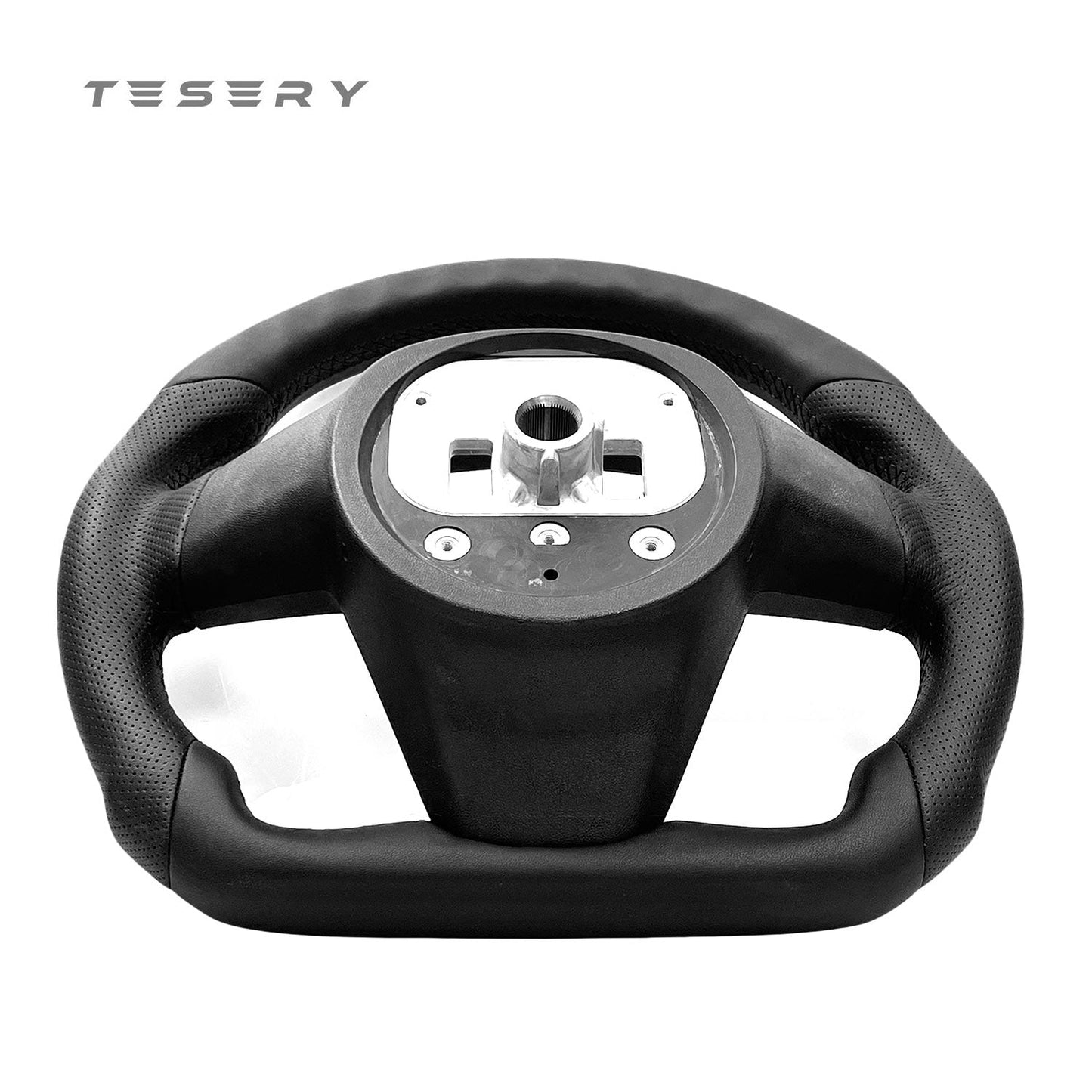 TESERY Touch Horn Round Steering Wheel Replacement for Tesla Model S / X 2021-2023
