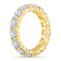 4.00 Ct Round Cut Created Moissanite Classic Eternity Band in 14k Gold Overlay