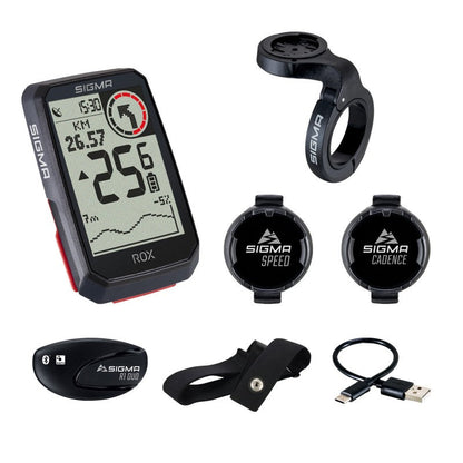 SIGMA GPS Bike Computer - ROX 4.0 Black, Sensor Set