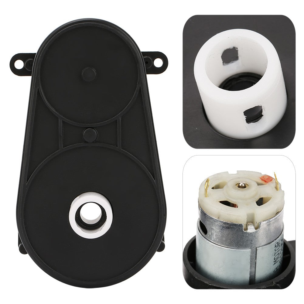 RS380 Electric Motor Gearbox and Steering Gear for Kids' Toy Cars