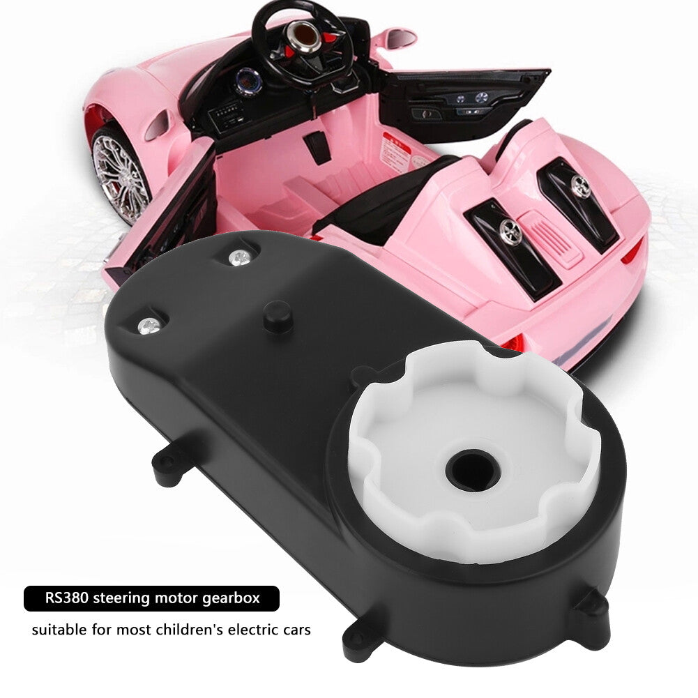 12V 5600RPM RS380 Electric Motor Gearbox with Steering Gear for Children's Toy Car