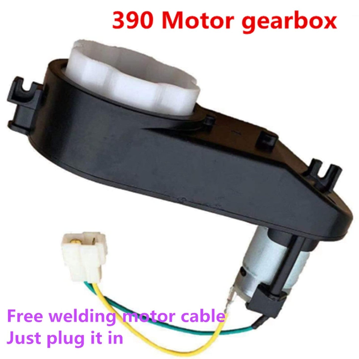 390 6V DC Motor with 18000 RPM Gearbox for Kids Ride-On Vehicles