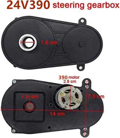 RS390 12V Electric Motor with Steering Gearbox for Kids' Toy Car 5600RPM